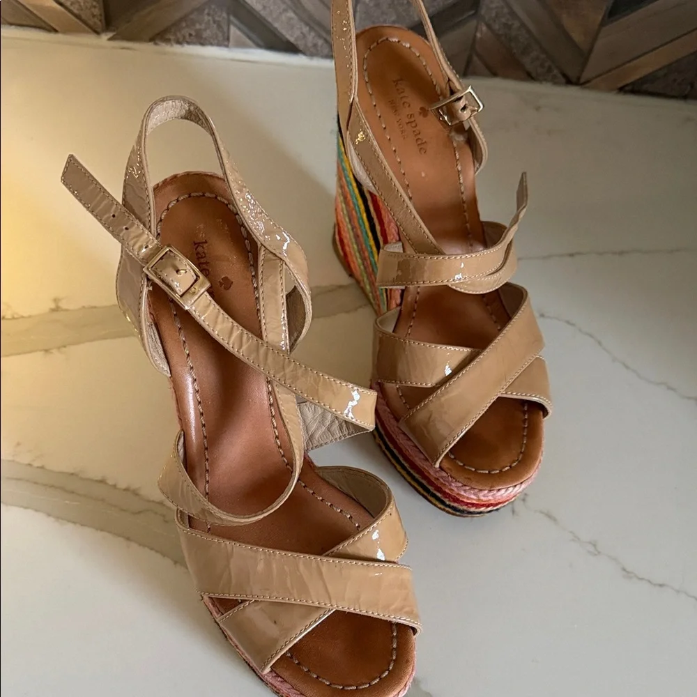 Kate Spade Multicolor Wedge Sandals - Picture 2 of 6
